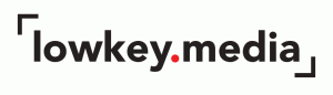 lowkey.media logo, horizontal design.