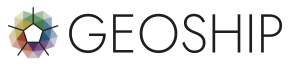 Geoship logo, horizontal version.